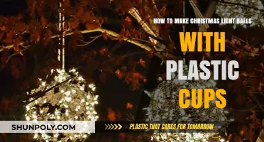DIY Christmas Light Balls: Crafting with Plastic Cups for Holiday Decor