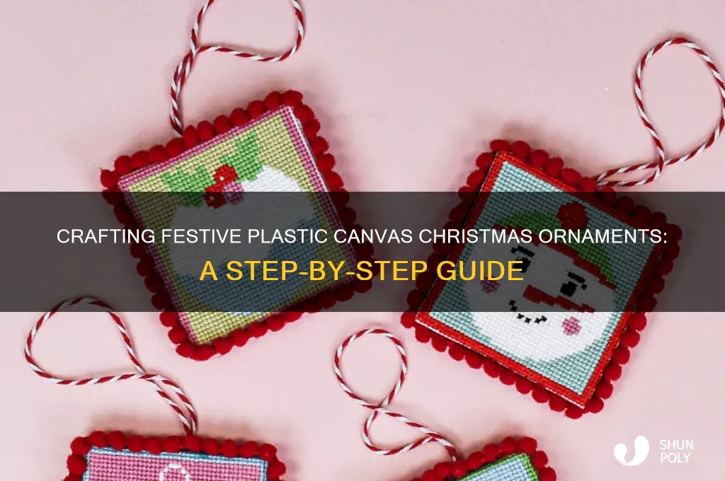 how to make christmas ornament with plastic canvas