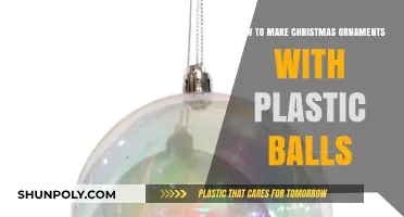 Creative DIY: Crafting Festive Christmas Ornaments Using Plastic Balls