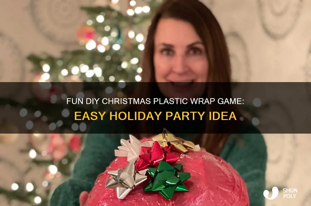 how to make christmas plastic wrap game