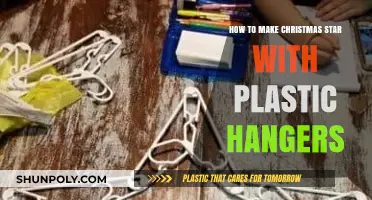 Crafting a Festive Christmas Star Using Recycled Plastic Hangers