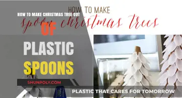 Creative DIY: Crafting a Festive Christmas Tree with Plastic Spoons
