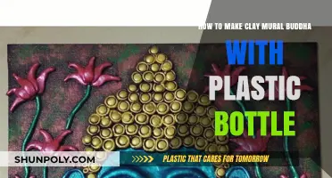 Crafting a Clay Buddha Mural Using Recycled Plastic Bottles