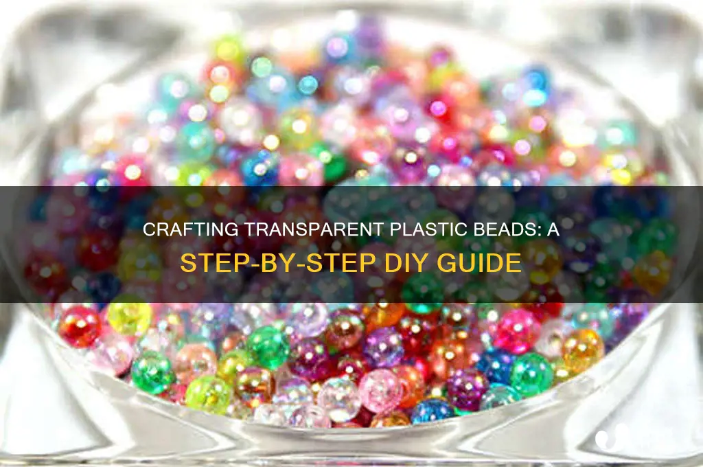 how to make clear beads from plastic