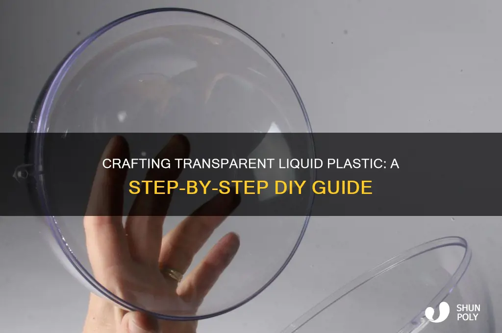 how to make clear liquid plastic