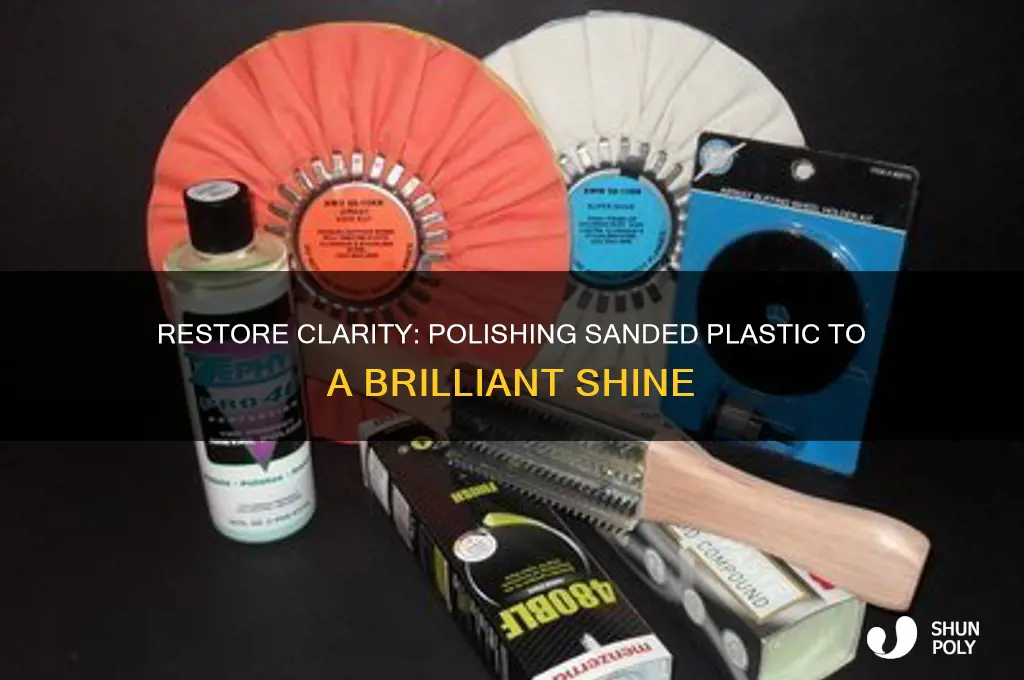 how to make clear plastic after sanding shine