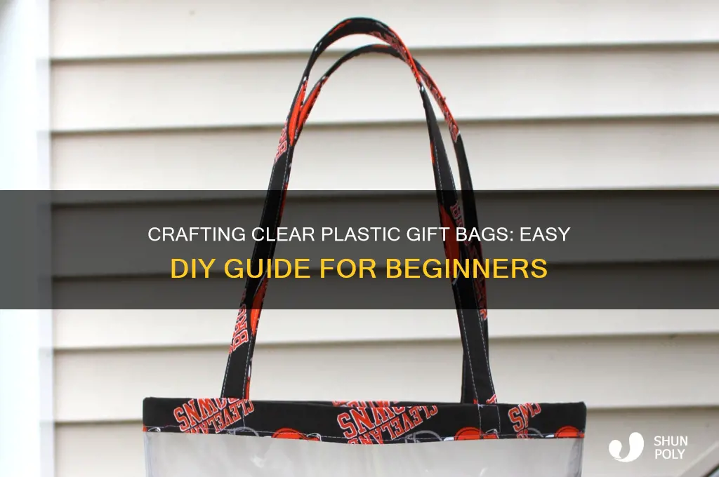 how to make clear plastic gift bag