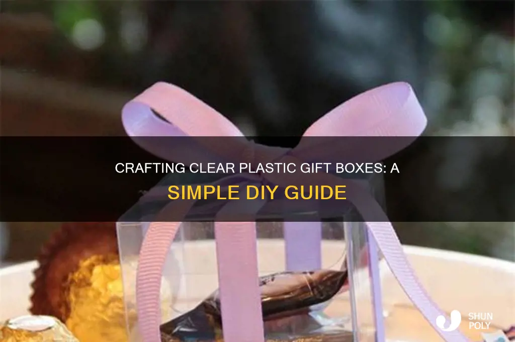how to make clear plastic gift box