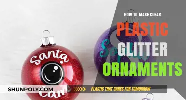 DIY Clear Plastic Glitter Ornaments: Easy Crafting Guide