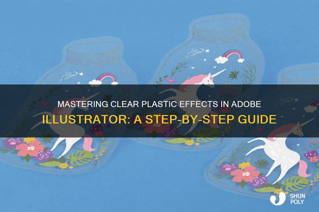 how to make clear plastic in illustrator