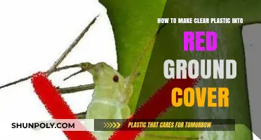 Transform Clear Plastic into Vibrant Red Ground Cover: DIY Guide