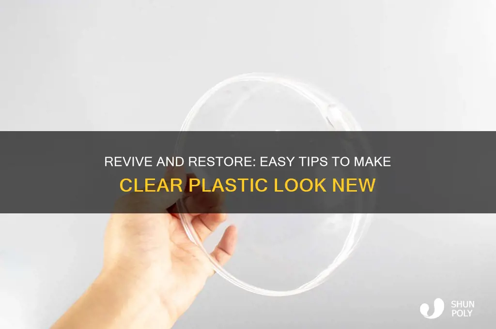how to make clear plastic look new