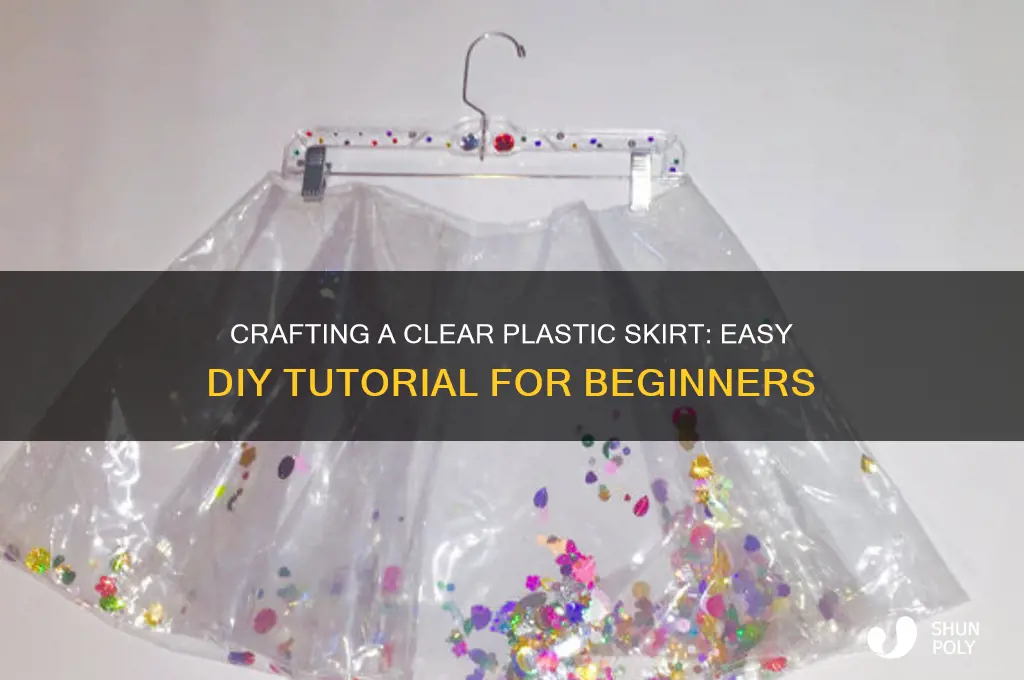 how to make clear plastic skirt