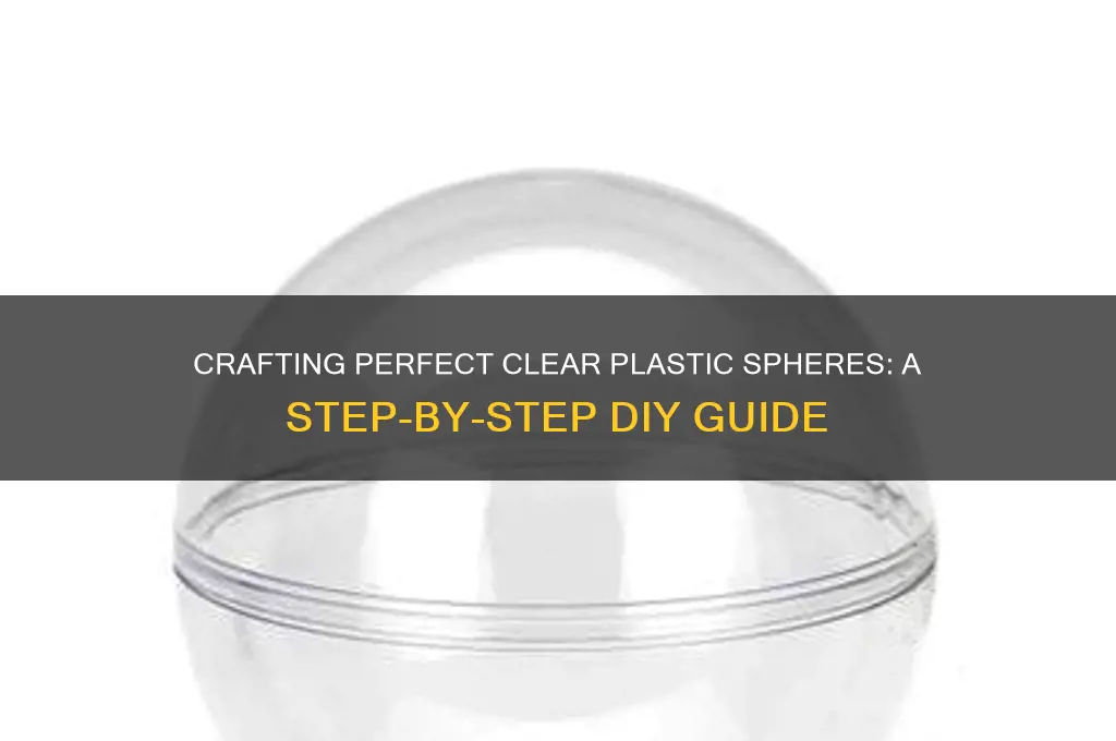 how to make clear plastic sphere