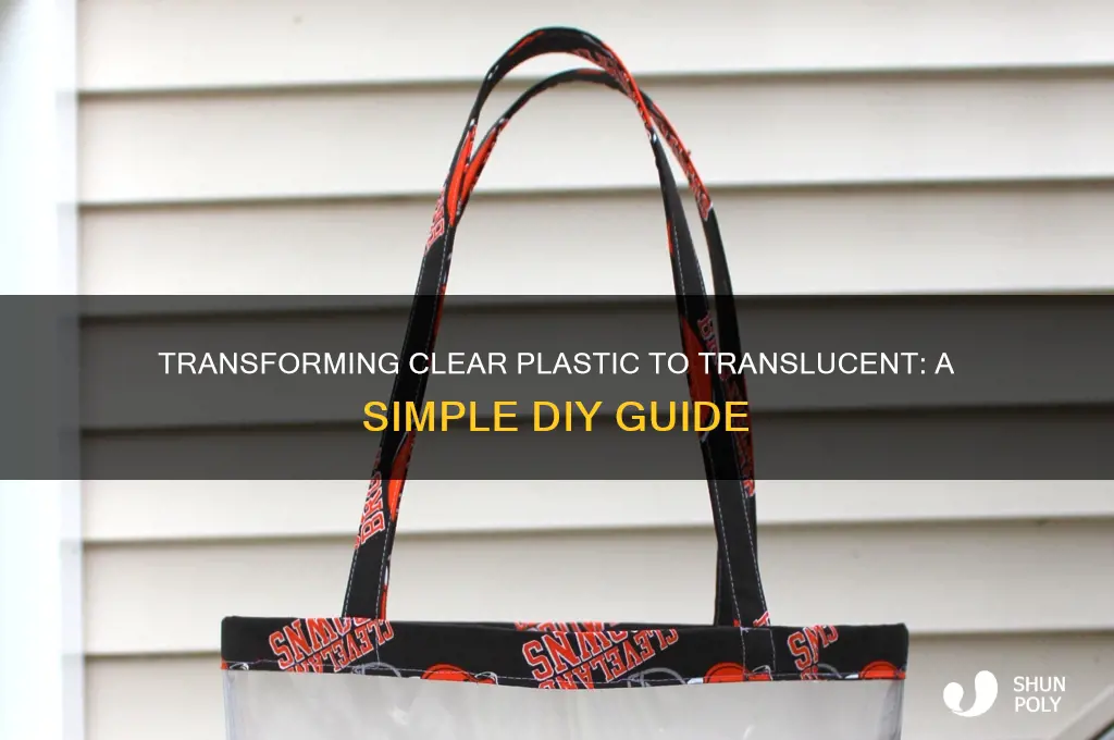 how to make clear plastic translucent