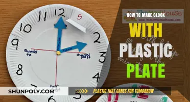 Crafting Time: DIY Clock Making with a Plastic Plate