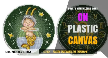 Crafting Durable Closed Signs: A Plastic Canvas DIY Guide