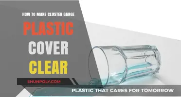 Clear Cluster Gauge Plastic Cover: Simple DIY Restoration Techniques