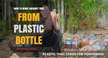 Creative DIY: Crafting a Coconut Tree from Plastic Bottles
