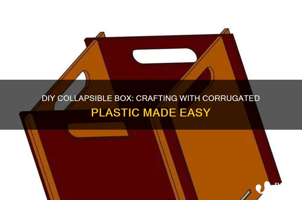 how to make collapsible box corrugated plastic
