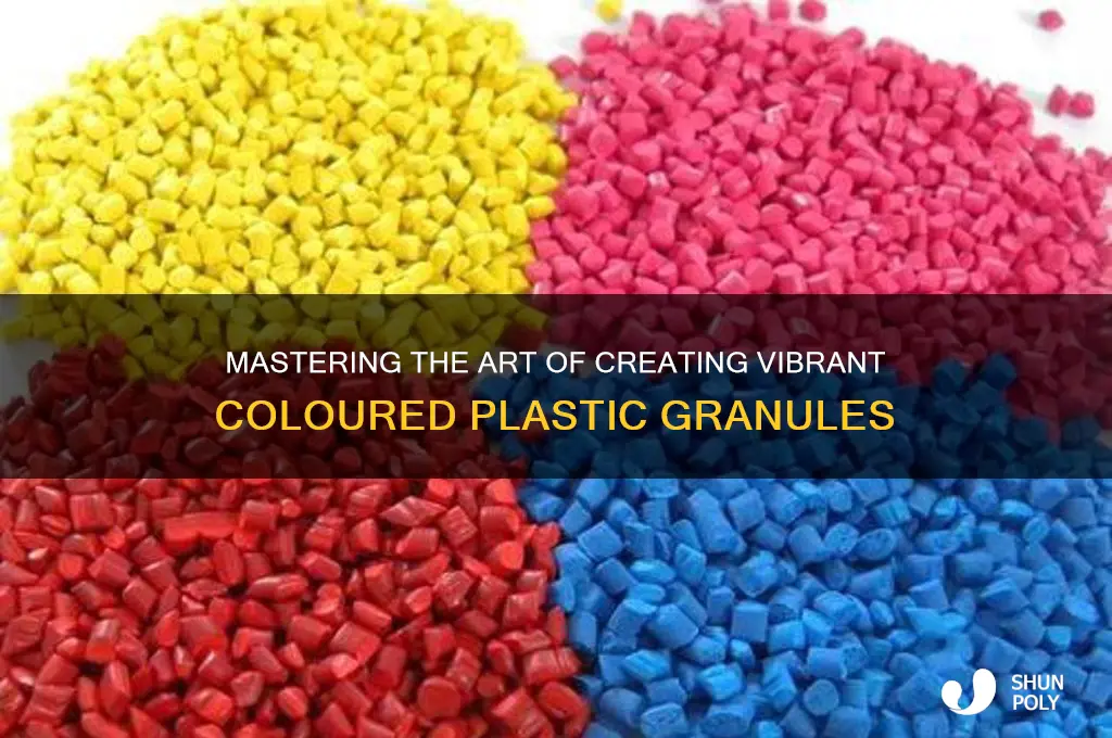 how to make coloured plastic granules