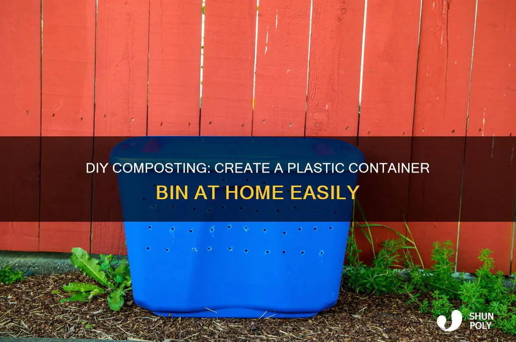 how to make compost bin at home plastic container