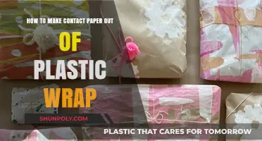 DIY Contact Paper: Transforming Plastic Wrap into Adhesive Magic