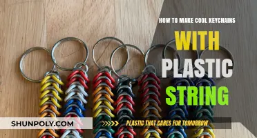 Creative DIY Keychains: Crafting with Plastic String Made Easy