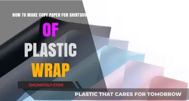 Eco-Friendly DIY: Crafting Shirt Copy Paper from Plastic Wrap