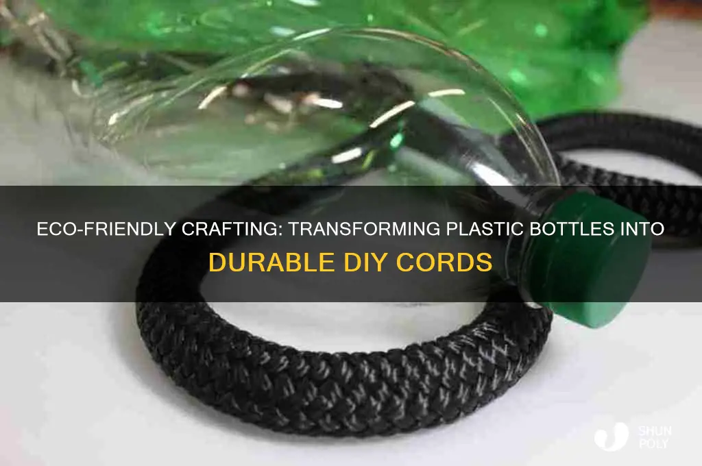 how to make cords out of plastic bottles