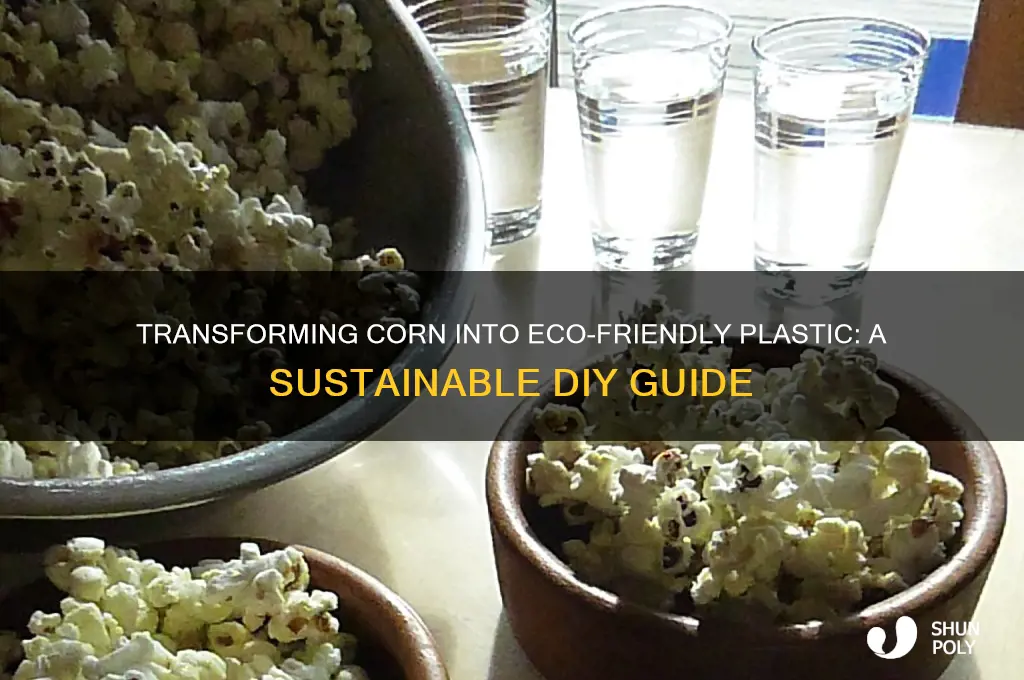 how to make corn into plastic