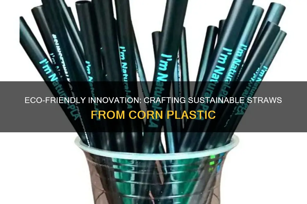 how to make corn plastic into straws