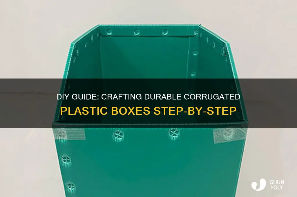 how to make corrugated plastic box