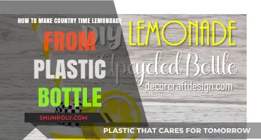 Easy DIY Country Time Lemonade Using Recycled Plastic Bottles