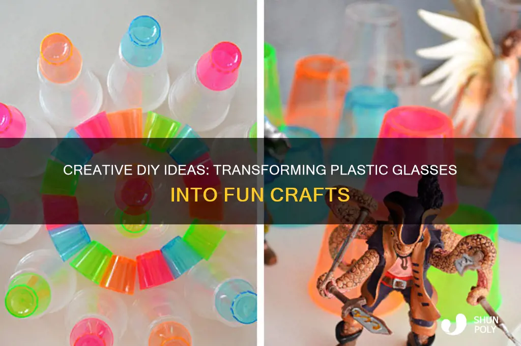 how to make craft with plastic glass