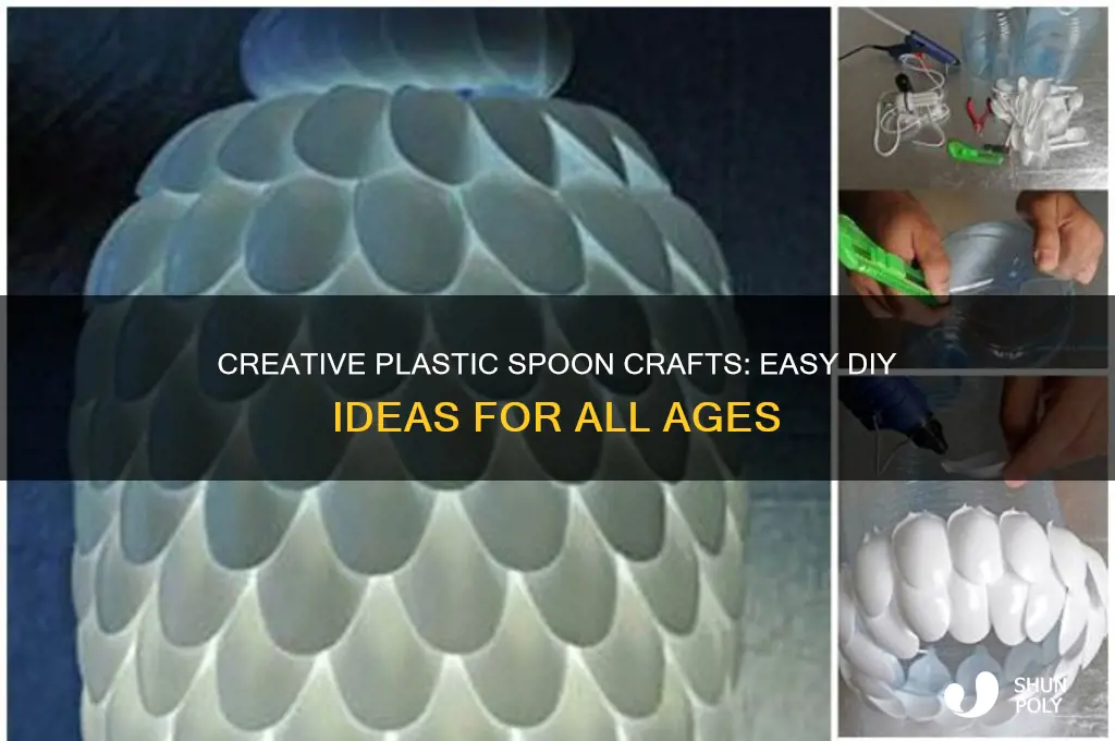 how to make craft with plastic spoons