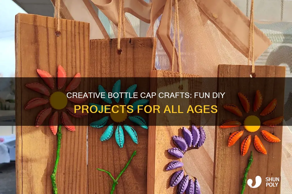 how to make crafts with plastic bottle caps