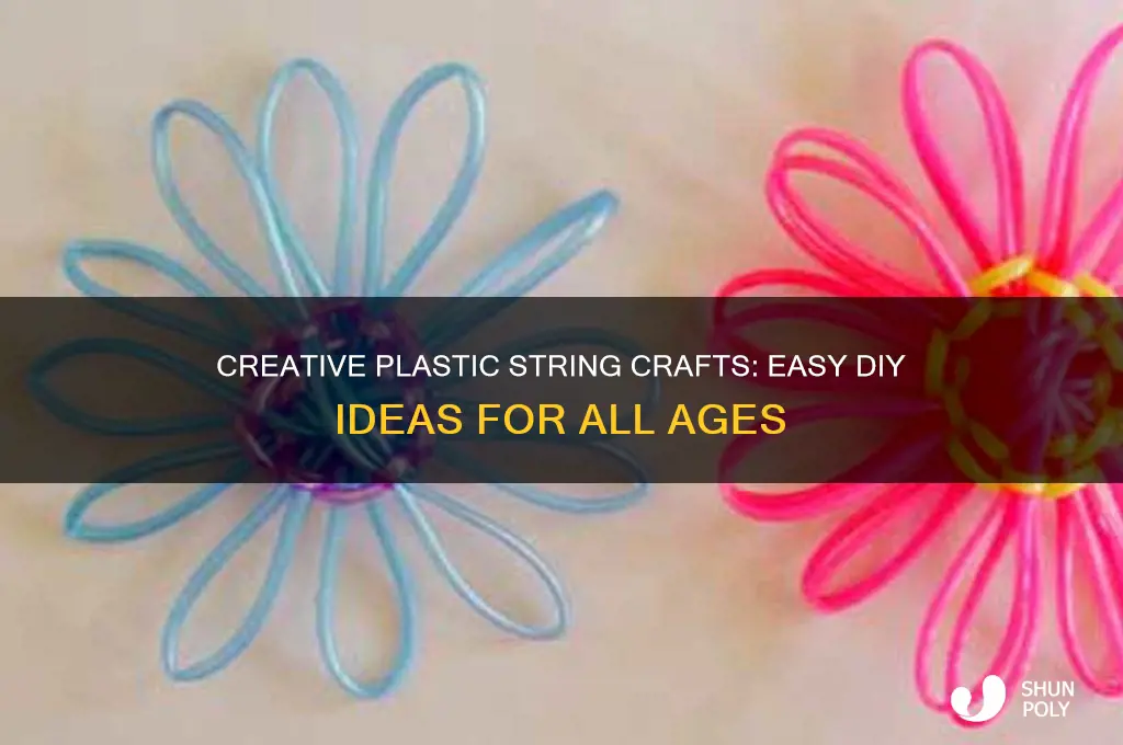 how to make crafts with plastic string