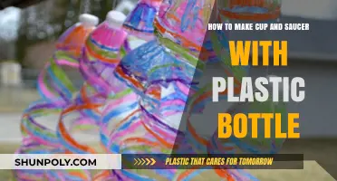 Creative Recycling: Crafting a Cup and Saucer from Plastic Bottles