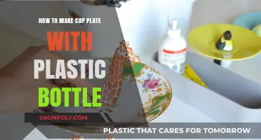 Creative DIY: Crafting a Cup Plate from Plastic Bottles