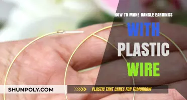 Crafting Chic Dangle Earrings Using Plastic Wire: A DIY Guide