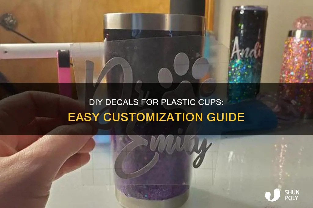 how to make decals for plastic cups