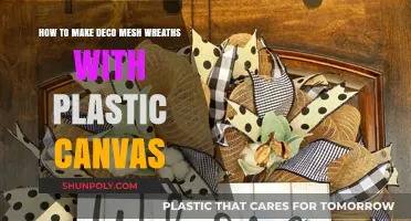 Crafting Deco Mesh Wreaths Using Plastic Canvas: A Creative DIY Guide