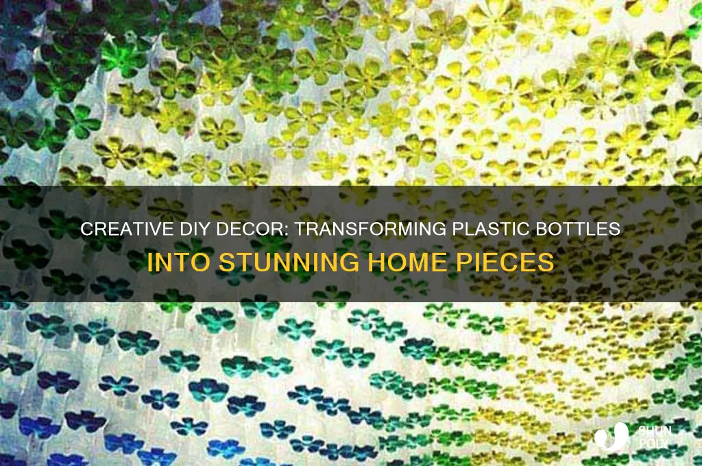 how to make decoration pieces at home with plastic bottles
