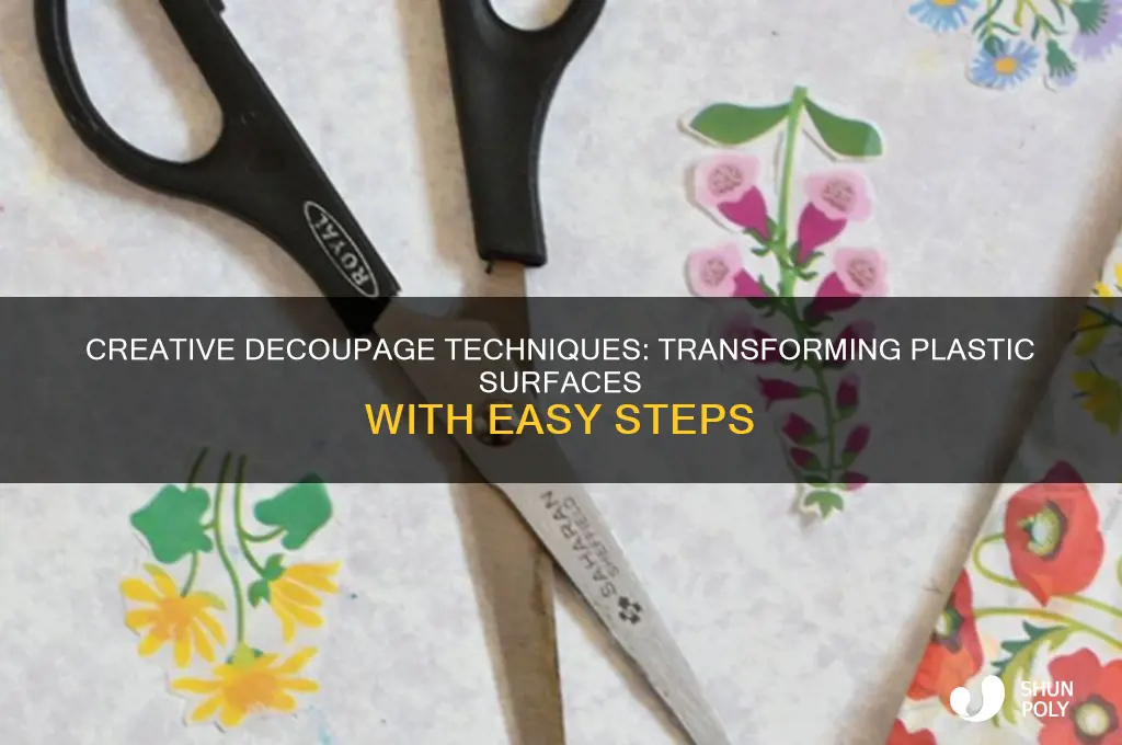 how to make decoupage on plastic