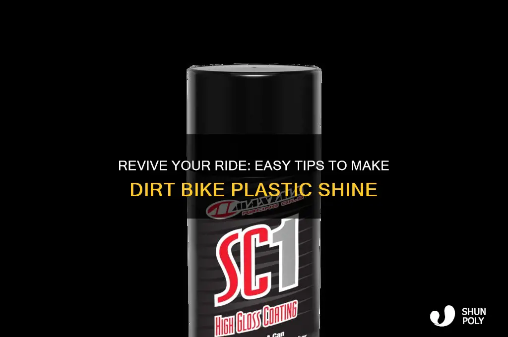 how to make dirt bike plastic shine