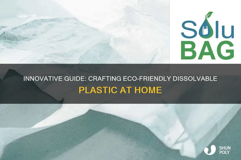 how to make dissolvable plastic