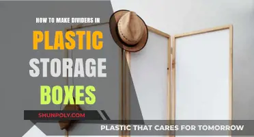 Organize Efficiently: DIY Dividers for Plastic Storage Boxes