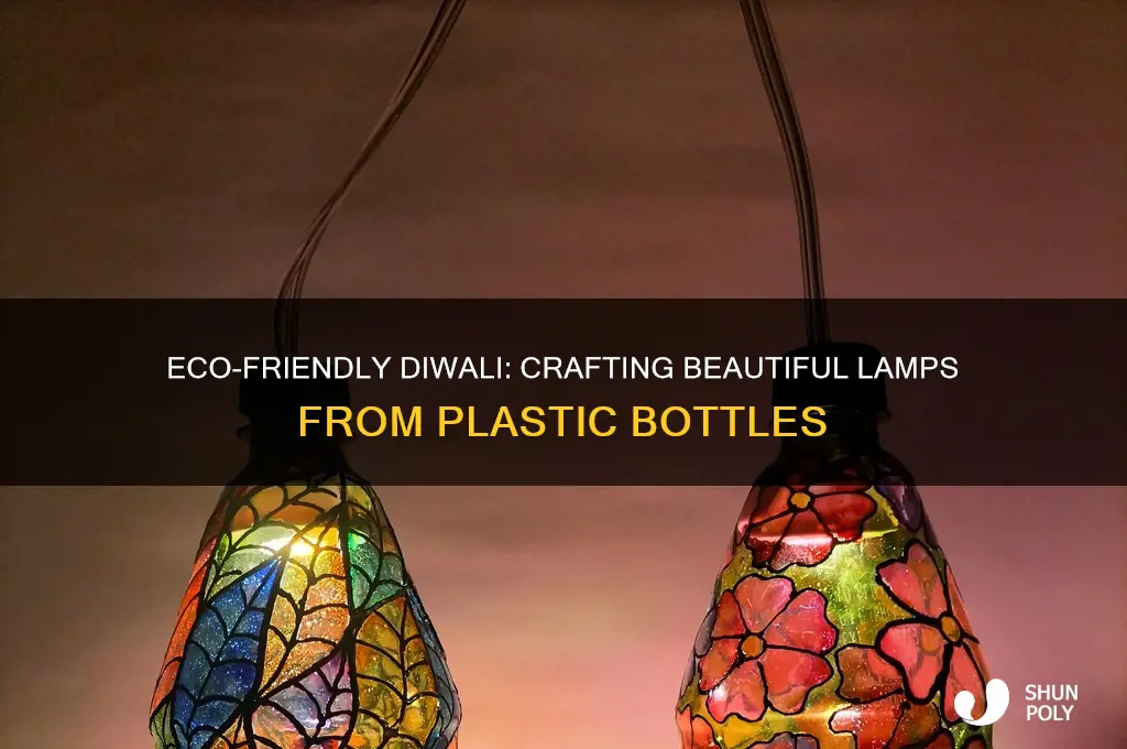 how to make diwali lamp from plastic bottle