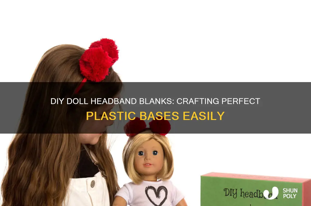 how to make doll size plastic headband blanks